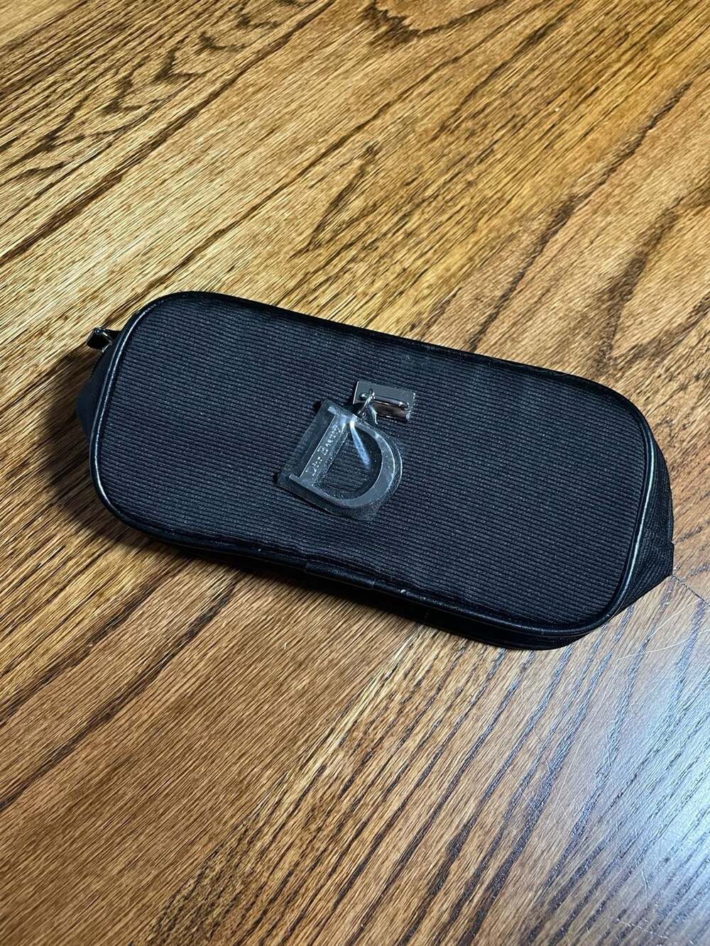 Christian Dior Parfums Beauty Black Cosmetic Pouch Makeup Bag